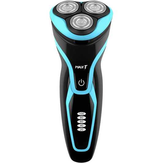 MAXT Electric Razor for Men Electric Shaver Face Shaver Rechargeable 100% Waterproof IPX7, Blue