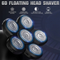 MAXT Head Shavers for Men, Electric Razor for a Perfect Bald Look Wet/Dry 5 in 1 Cordless USB Rechargeable 6D Rotary Shaver