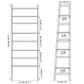 WTZ 4 Tier Bookshelf, Ladder Shelf MC801 Natural